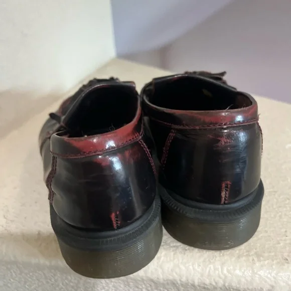 Dr. Martens Cherry distressed Red Adrian Tassel Loafers  Men’s size 11 - Picture 7 of 15